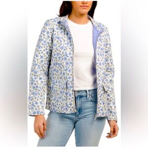 Bagatelle quilted blue lightweight pocket  jacket L NWT